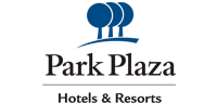 Logo of Park Plaza, a luxury hotel located near the site of the Wimbledon Championships in London, England.