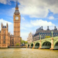 View of Big Ben in London, England, host of three 2026 NFL International Games