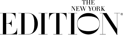 Logo of The New York EDITION, showcasing a luxury hotel.