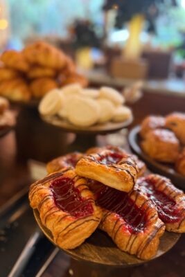 Breakfast options at the Four Seasons Hotel in Mexico City